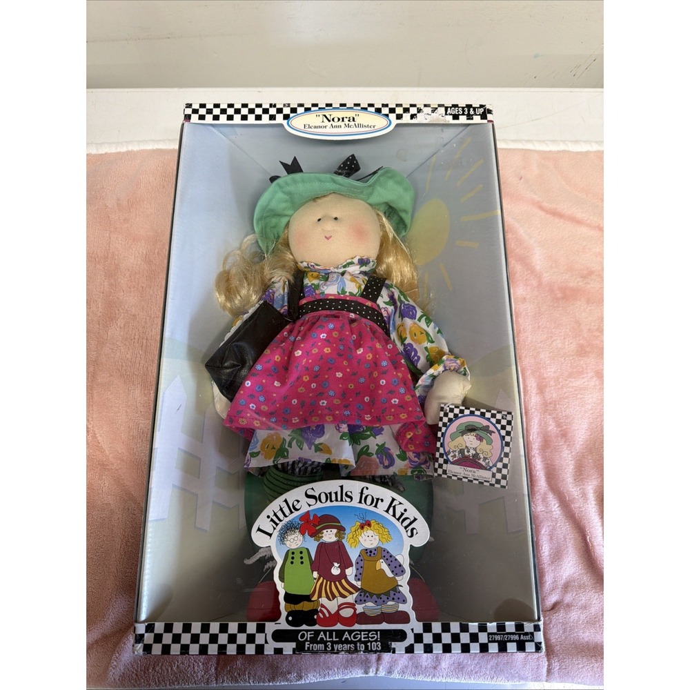 Kenner Little Souls For Kids Nora Doll Eleanor Ann McAllister Plush Cloth 1998